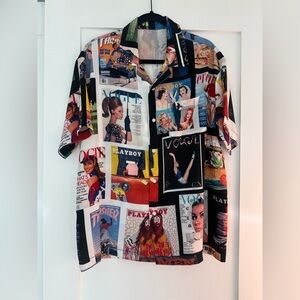 Vintage Vogue Playboy button down shirt